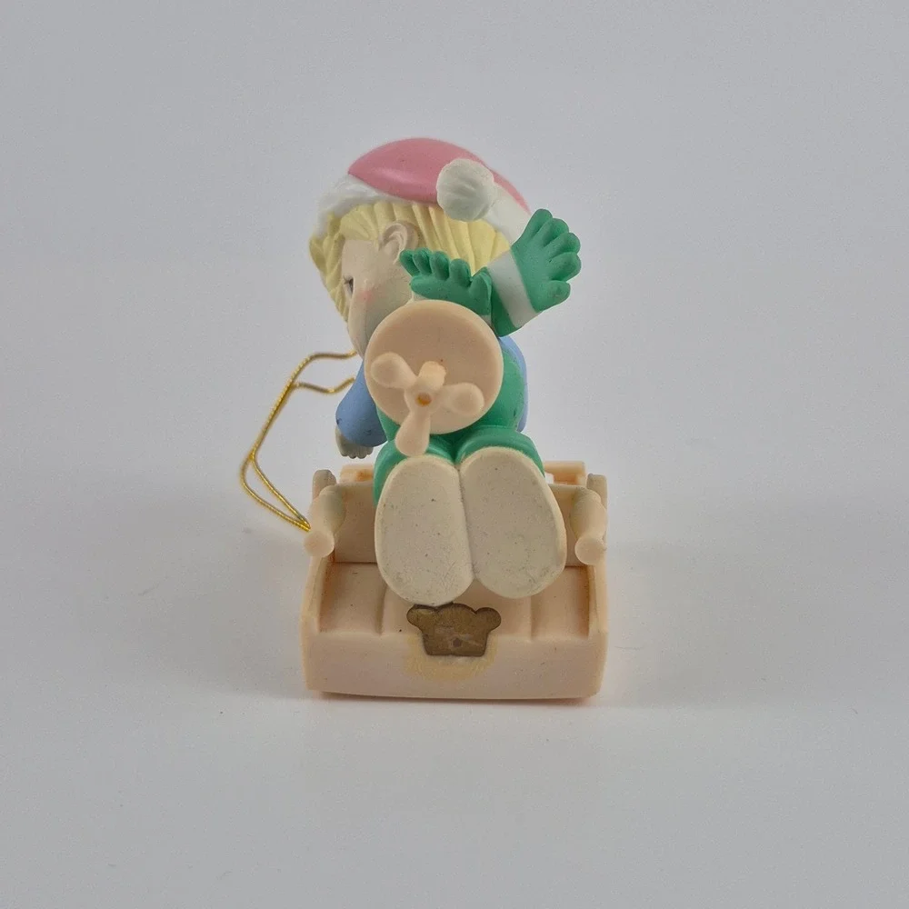 Precious Moments 1996 Boy Playing Piano Christmas Ornament 266094 Enesco Vintage